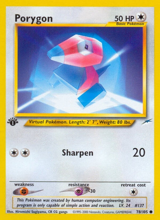 Image for Porygon (078/105) (1st Edition) [Neo Destiny] - Pokemon