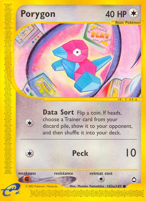Image for Porygon (103a) (103a/147) [Aquapolis] - Pokemon