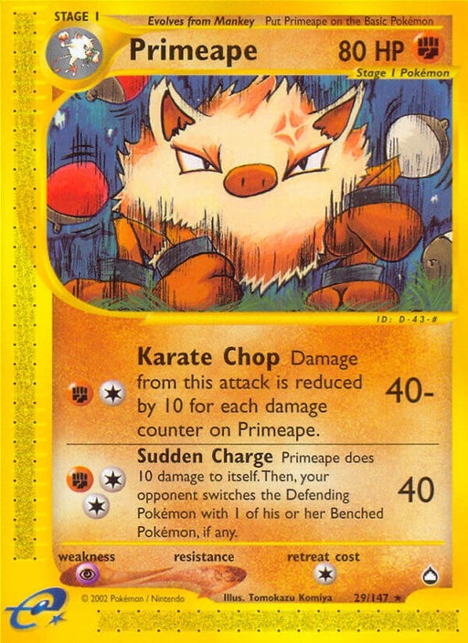 Image for Primeape (029/147) [Aquapolis] - Pokemon