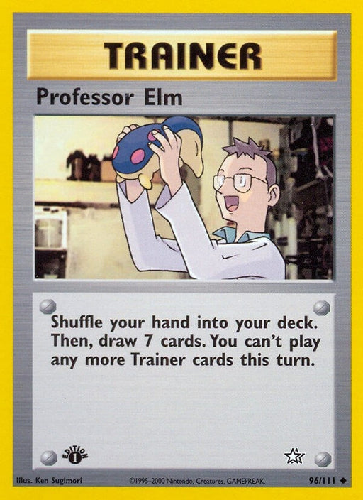 Image for Professor Elm (096/111) (Unlimited) [Neo Genesis] - Pokemon