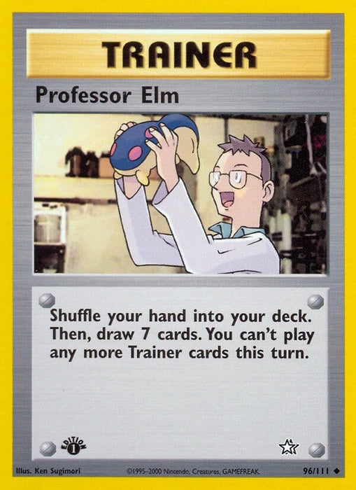 Image for Professor Elm (096/111) (1st Edition) [Neo Genesis] - Pokemon