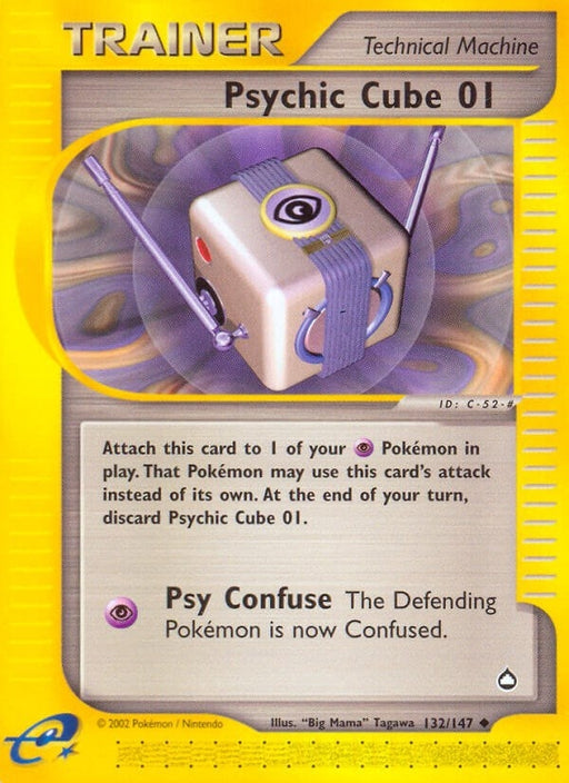 Image for Psychic Cube 01 (132/147) (Reverse Holofoil) [Aquapolis] - Pokemon