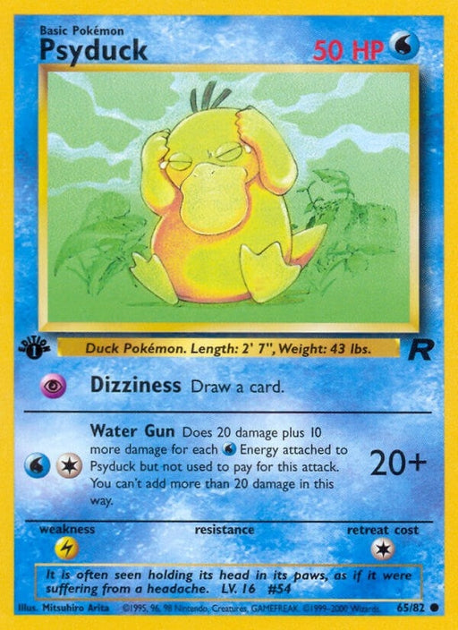 Image for Psyduck (65/82) (1st Edition) [Team Rocket] - Pokemon