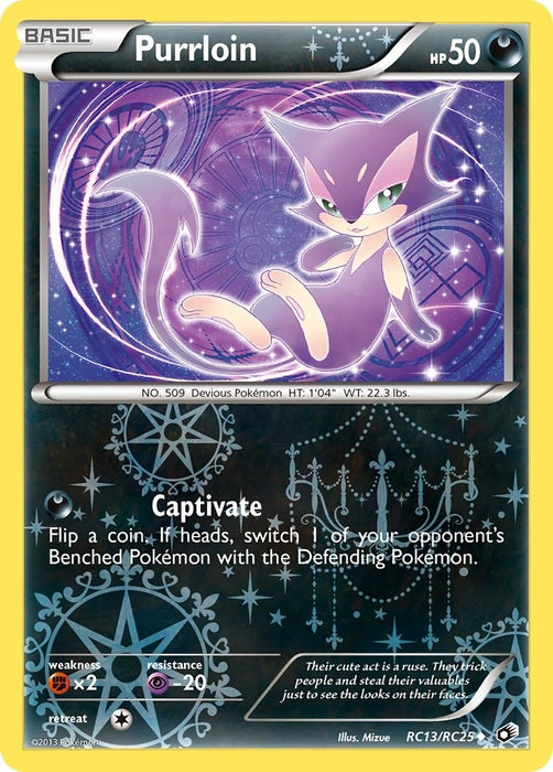 Image for Purrloin (RC13/RC25) (Holofoil) [Legendary Treasures: Radiant Collection] - Pokemon