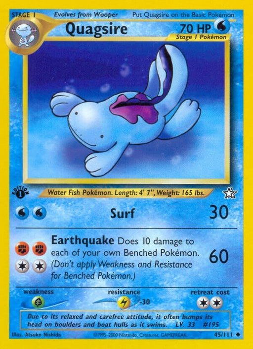 Image for Quagsire (045/111) (1st Edition) [Neo Genesis] - Pokemon