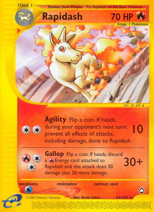 Image for Rapidash (031/147) (Reverse Holofoil) [Aquapolis] - Pokemon