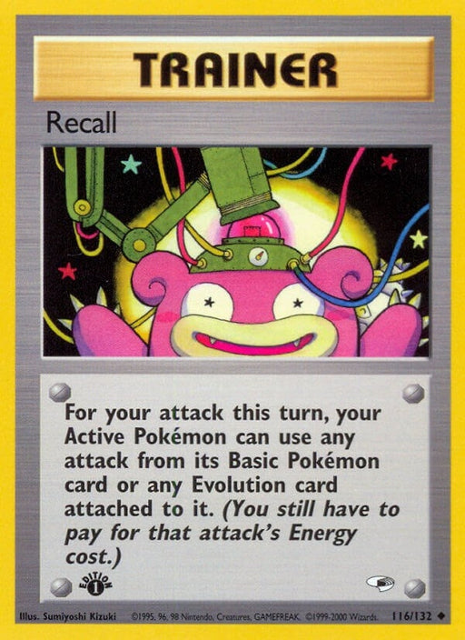 Image for Recall (116/132) (1st Edition) [Gym Heroes] - Pokemon
