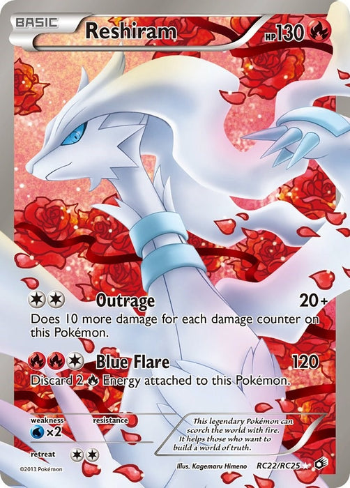 Image for Reshiram (Full Art) (RC22/RC25) (Holofoil) [Legendary Treasures: Radiant Collection] - Pokemon