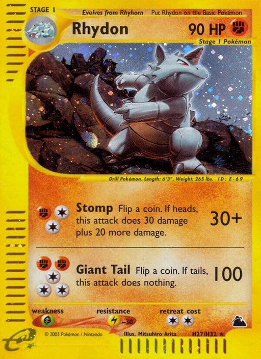 Image for Rhydon (H27) (H27/H32) (Holofoil) [Skyridge] - Pokemon