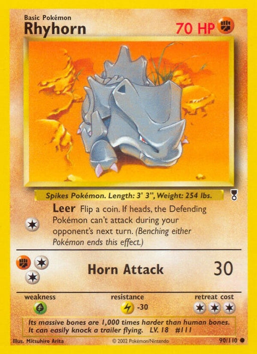 Image for Rhyhorn (090/110) (Reverse Holofoil) [Legendary Collection] - Pokemon