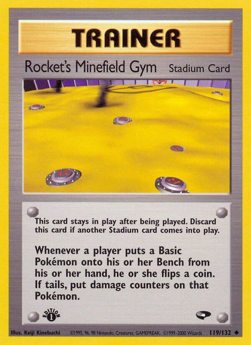 Image for Rocket's Minefield Gym (119/132) (1st Edition) [Gym Challenge] - Pokemon