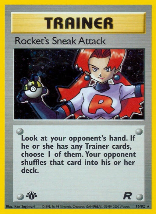 Image for Rocket's Sneak Attack (16) (16/82) (1st Edition Holofoil) [Team Rocket] - Pokemon