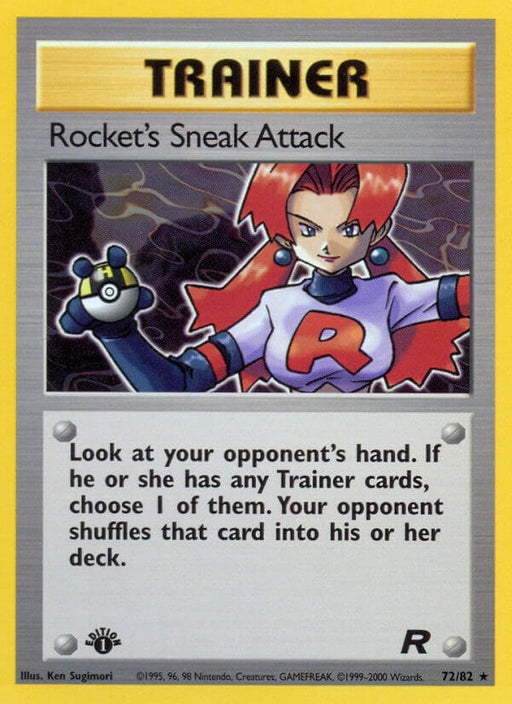 Image for Rocket's Sneak Attack (72) (72/82) (1st Edition) [Team Rocket] - Pokemon