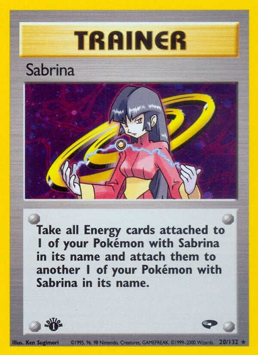 Image for Sabrina (20) (020/132) (Unlimited Holofoil) [Gym Challenge] - Pokemon