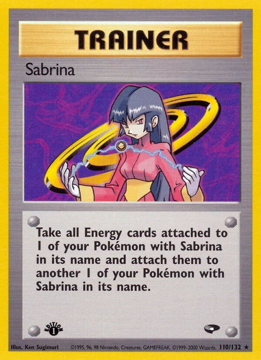 Image for Sabrina (110) (110/132) (Unlimited) [Gym Challenge] - Pokemon