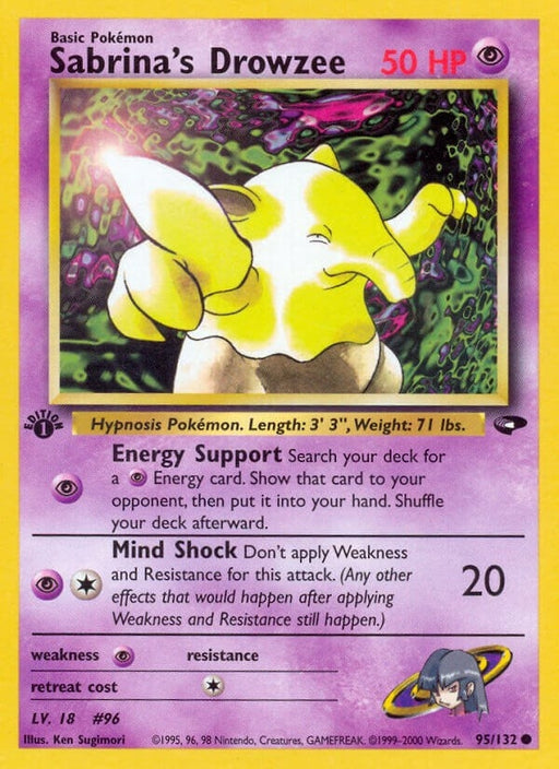Image for Sabrina's Drowzee (095/132) (1st Edition) [Gym Challenge] - Pokemon