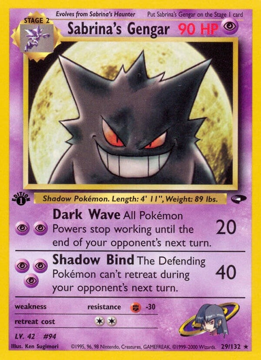 Image for Sabrina's Gengar (029/132) (Unlimited) [Gym Challenge] - Pokemon