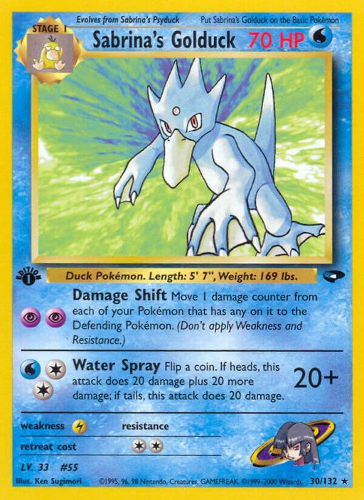 Image for Sabrina's Golduck (030/132) (1st Edition) [Gym Challenge] - Pokemon