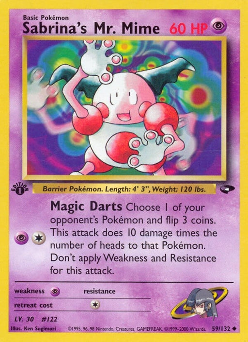 Image for Sabrina's Mr. Mime (059/132) (1st Edition) [Gym Challenge] - Pokemon