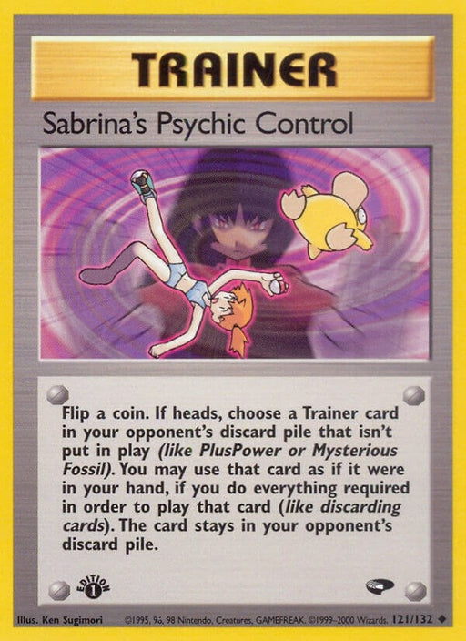 Image for Sabrina's Psychic Control (121/132) (1st Edition) [Gym Challenge] - Pokemon