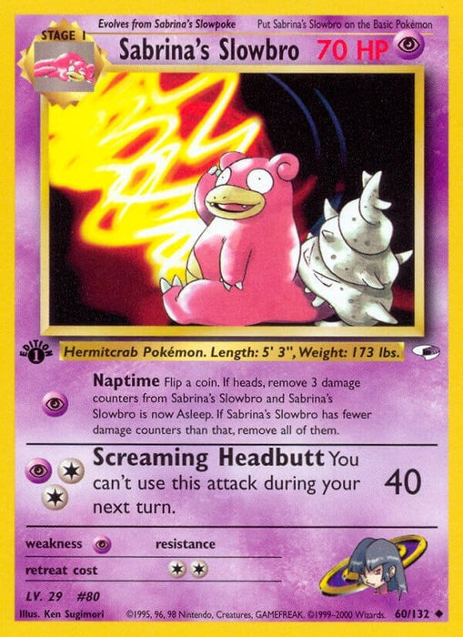 Image for Sabrina's Slowbro (060/132) (Unlimited) [Gym Heroes] - Pokemon
