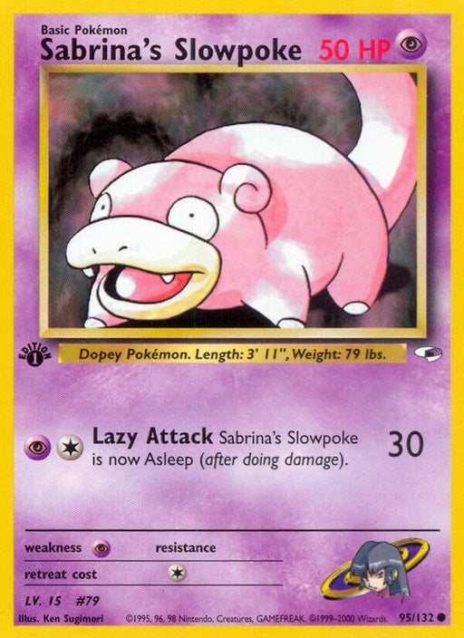 Image for Sabrina's Slowpoke (095/132) (Unlimited) [Gym Heroes] - Pokemon