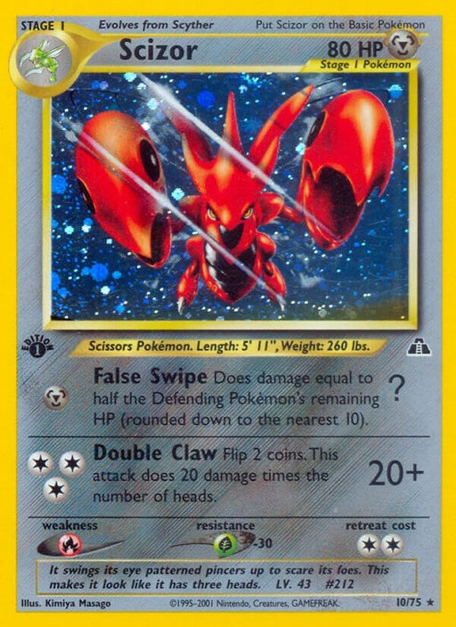 Image for Scizor (10) (10/75) (Unlimited Holofoil) [Neo Discovery] - Pokemon