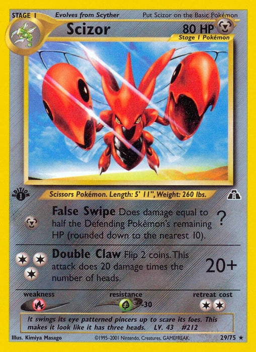 Image for Scizor (29) (29/75) (Unlimited) [Neo Discovery] - Pokemon