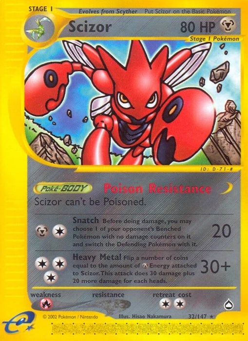 Image for Scizor (032/147) (Reverse Holofoil) [Aquapolis] - Pokemon