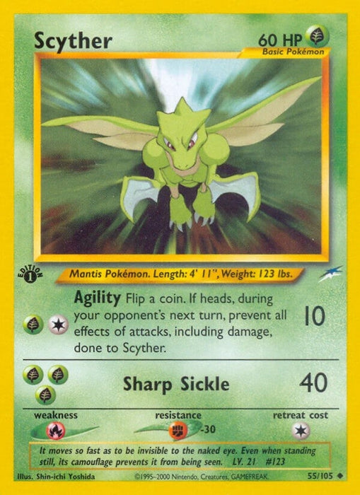 Image for Scyther (055/105) (1st Edition) [Neo Destiny] - Pokemon
