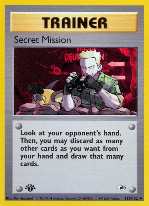 Image for Secret Mission (118/132) (1st Edition) [Gym Heroes] - Pokemon