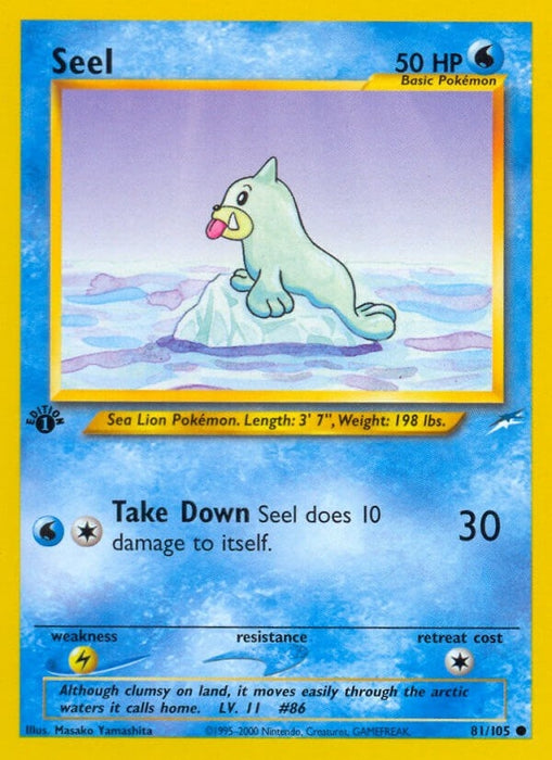 Image for Seel (081/105) (1st Edition) [Neo Destiny] - Pokemon