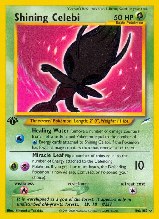 Image for Shining Celebi (106/105) (Unlimited Holofoil) [Neo Destiny] - Pokemon