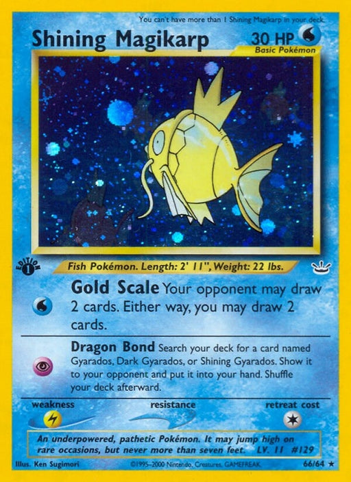 Image for Shining Magikarp (66/64) (Unlimited Holofoil) [Neo Revelation] - Pokemon