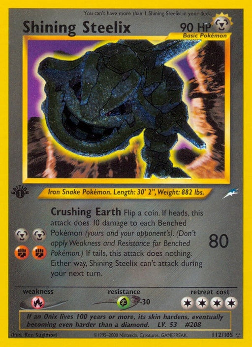 Image for Shining Steelix (112/105) (1st Edition Holofoil) [Neo Destiny] - Pokemon