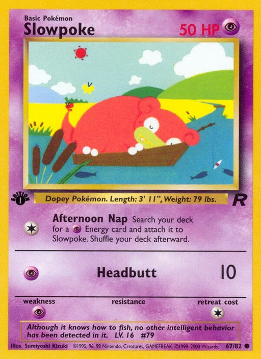 Image for Slowpoke (67/82) (1st Edition) [Team Rocket] - Pokemon