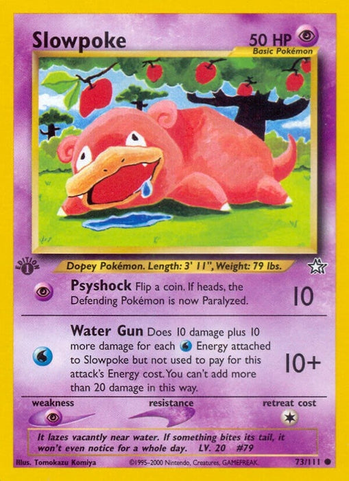 Image for Slowpoke (073/111) (1st Edition) [Neo Genesis] - Pokemon