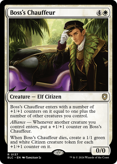 Boss's Chauffeur [BLC-137] - Bloomburrow Commander