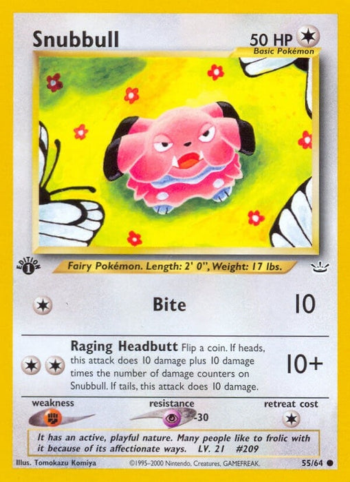 Image for Snubbull (55/64) (1st Edition) [Neo Revelation] - Pokemon