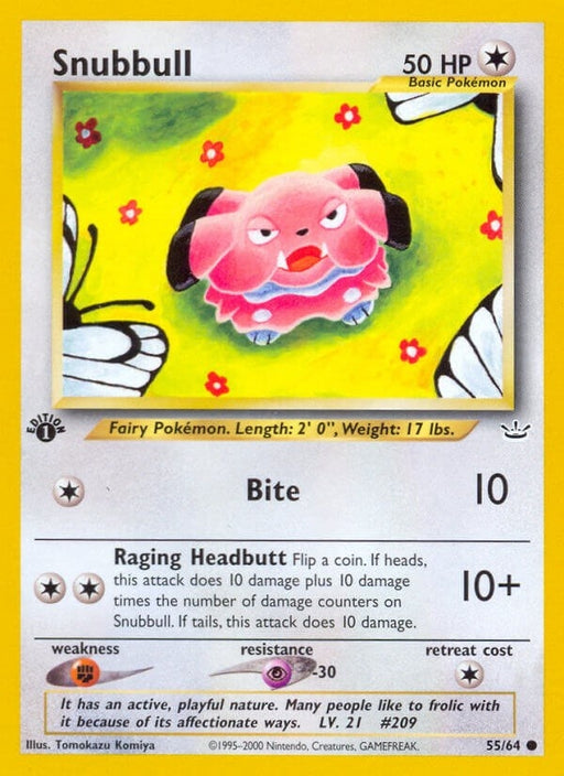 Image for Snubbull (55/64) (1st Edition) [Neo Revelation] - Pokemon