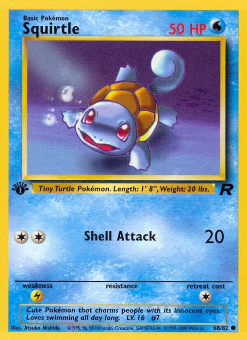 Image for Squirtle (68/82) (1st Edition) [Team Rocket] - Pokemon