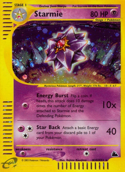 Image for Starmie (H28) (H28/H32) (Holofoil) [Skyridge] - Pokemon