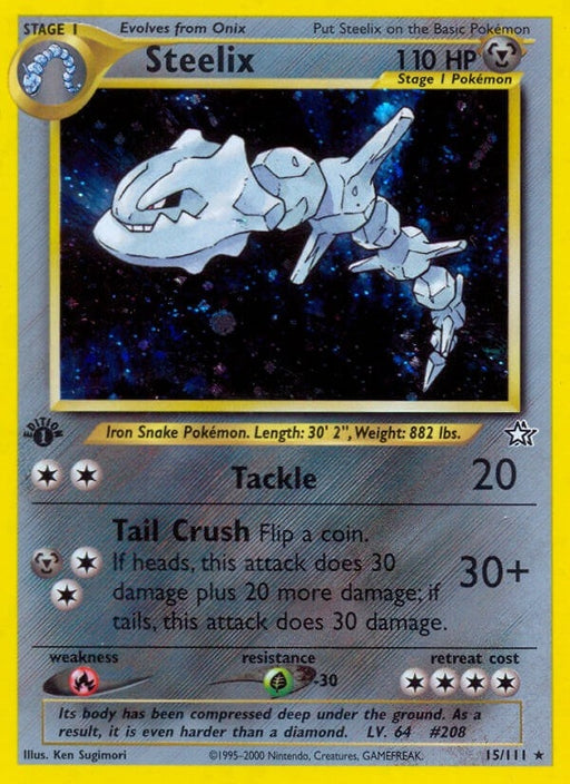 Image for Steelix (015/111) (1st Edition Holofoil) [Neo Genesis] - Pokemon