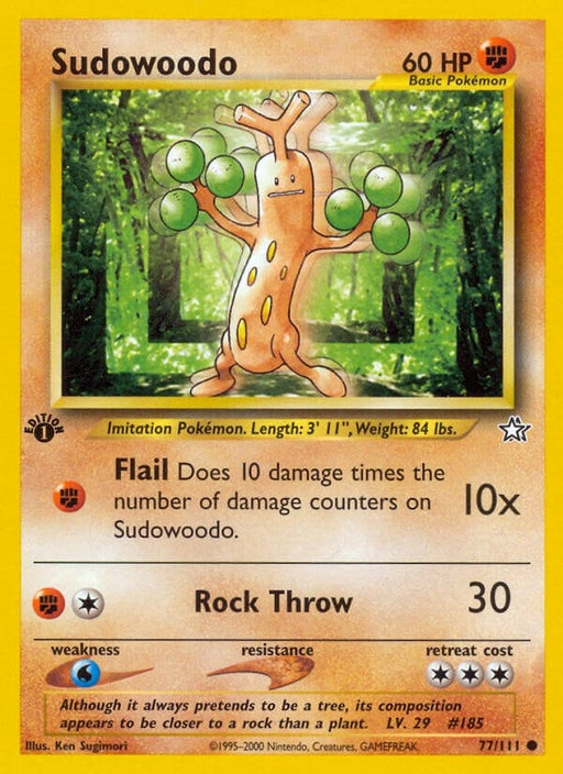Image for Sudowoodo (077/111) (1st Edition) [Neo Genesis] - Pokemon