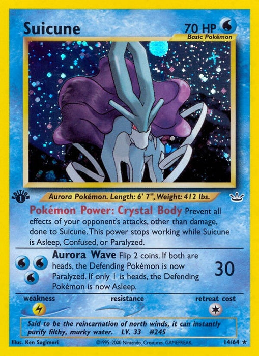 Image for Suicune (14) (14/64) (1st Edition Holofoil) [Neo Revelation] - Pokemon