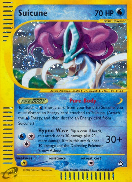 Image for Suicune (H25) (H25/H32) (Holofoil) [Aquapolis] - Pokemon