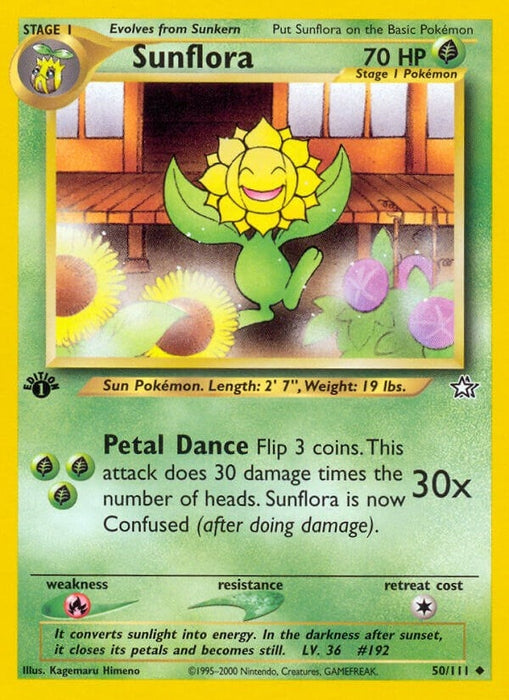 Image for Sunflora (050/111) (Unlimited) [Neo Genesis] - Pokemon