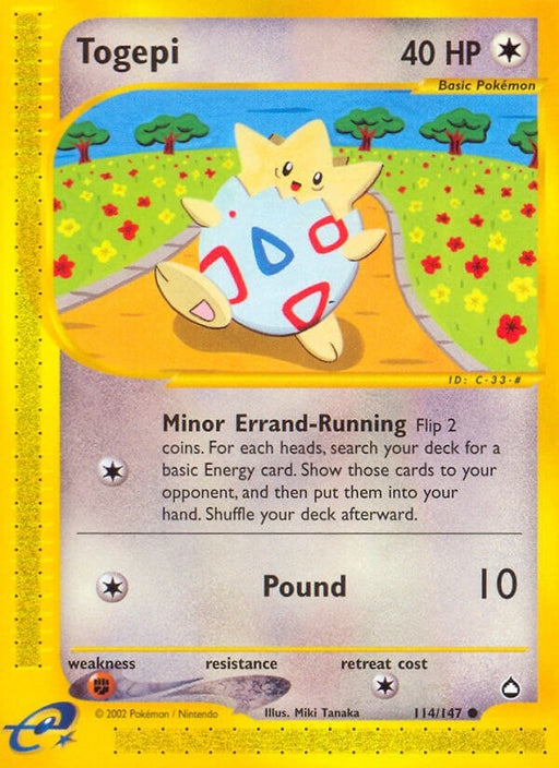 Image for Togepi (114/147) [Aquapolis] - Pokemon