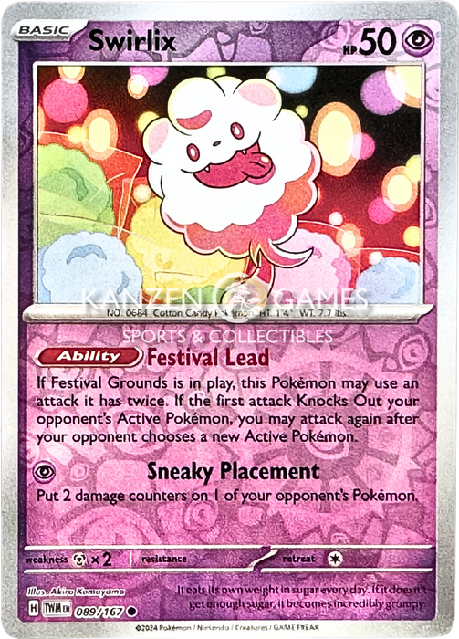 Swirlix (089/167) Reverse Holofoil [SV06: Twilight Masquerade]