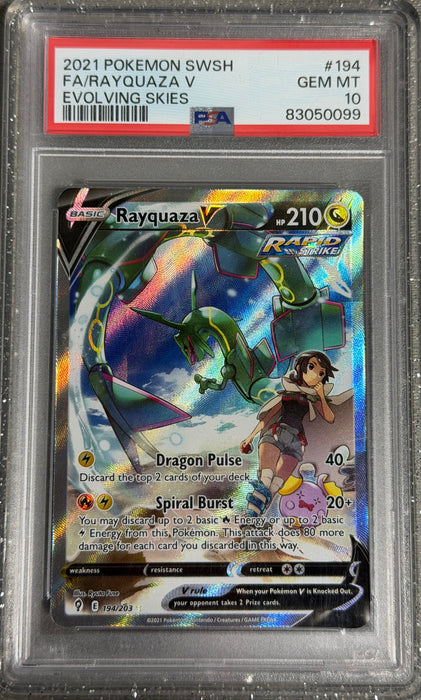 PSA 10 - Rayquaza V  - Evolving Skies - #194 - 83050099
